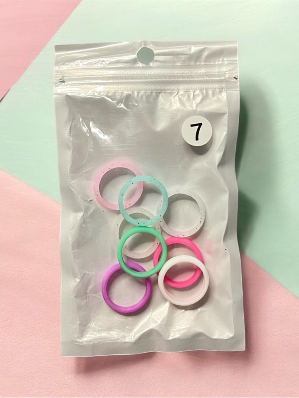 Colorful Silicone Ring Set